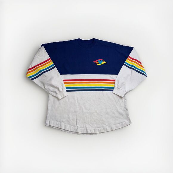 Disney Cruise Line Rainbow Navy Spirit Jersey DCL Small Rare - Picture 1 of 5